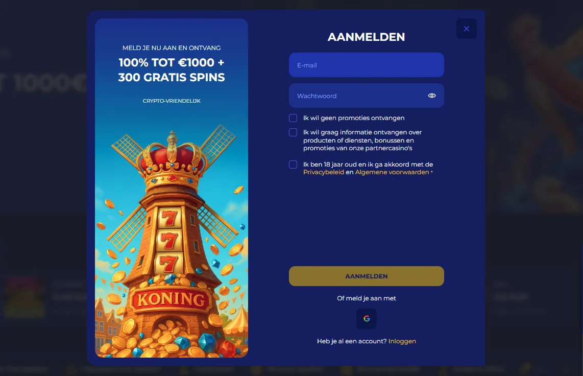 Koning Casino Spellen